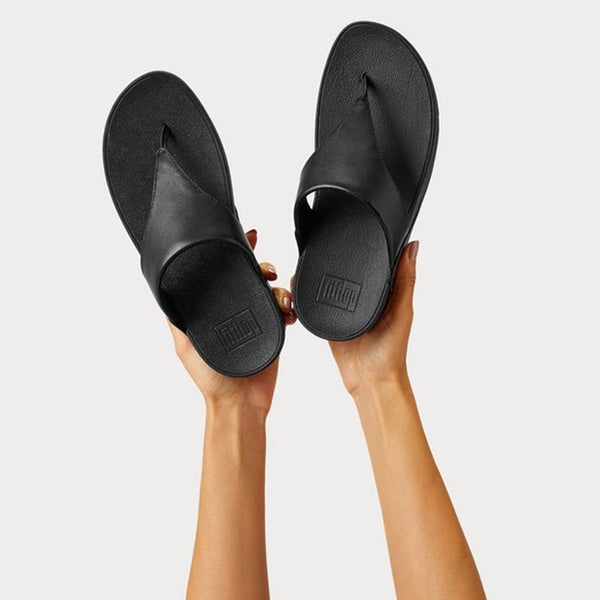 【FITFLOP】LULU LEATHER TOE POST◆サンダル FitFlop LULU Leather Toe-Thong Sandal - Black | Coconut