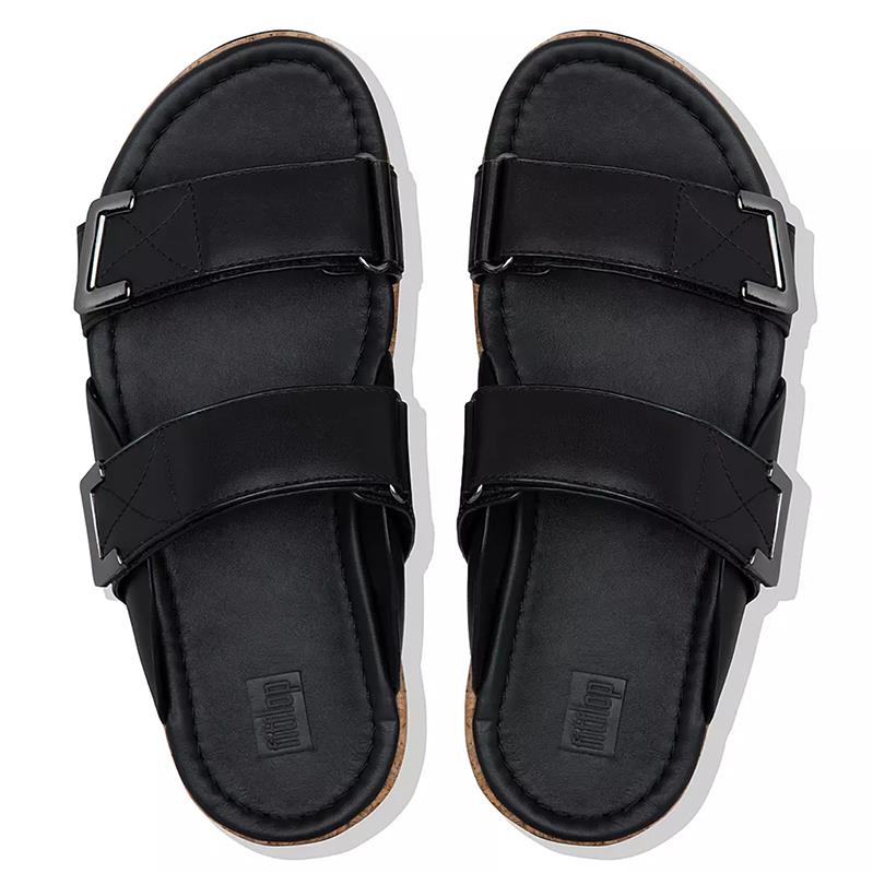 FitFlop Remi Adjustable Leather Slides