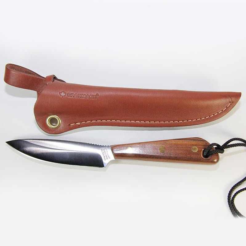 Grohmann Boat Knife with Leather Sheath