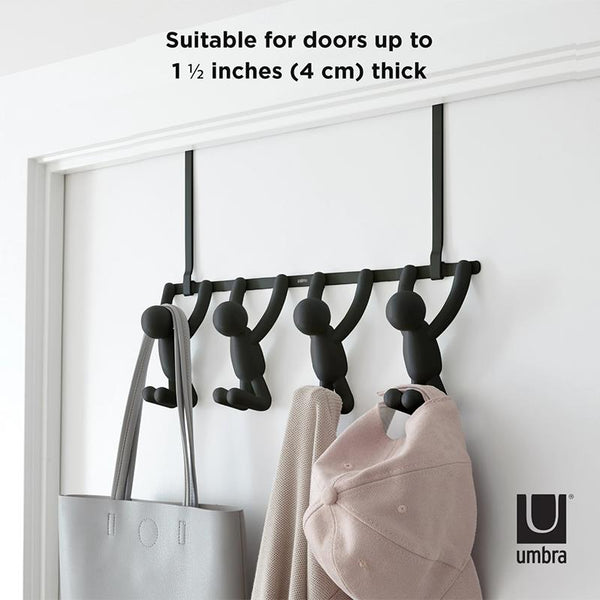 Umbra Buddy Over The Door or Wall Mount 4 Hook Coconut Creek Gift Shop