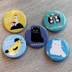 Maud Lewis 1 1/4" Pin Buttons