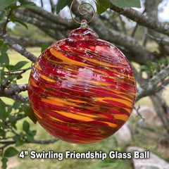 Kingston Glass Swirling Friendship Ball