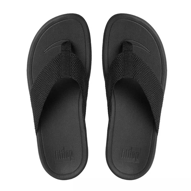 FitFlop Surfa Toe-Post All Black