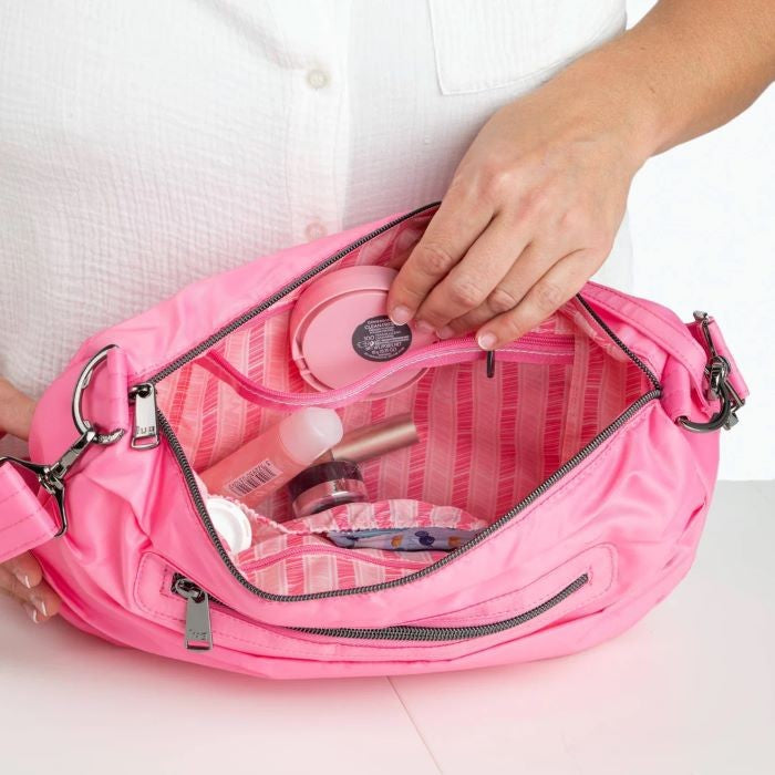 Lug Scuffle Pleated Crossbody Bag