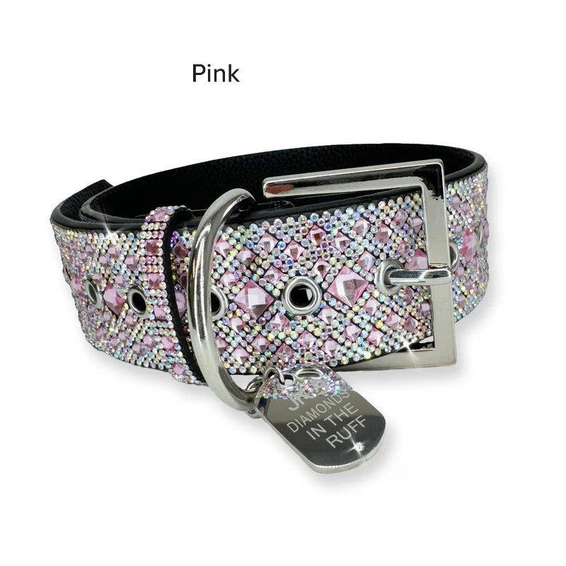 Diamonds in the Ruff Dog Collars - Medium