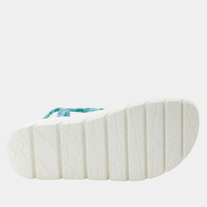 Alegria Roz Aqua Floral Sandal