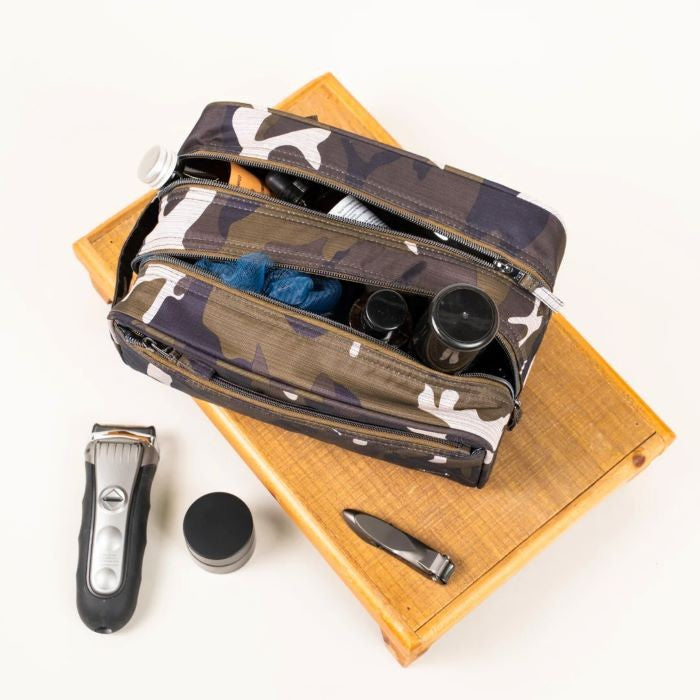 Lug Wheelbarrow Brushed Dopp Kit