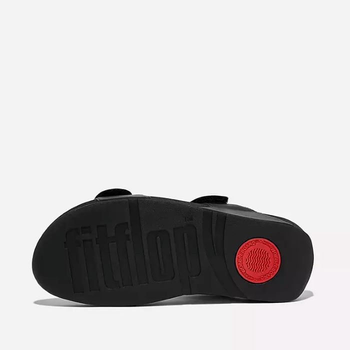 FitFlop Lulu Adjustable Backstrap Black Leather
