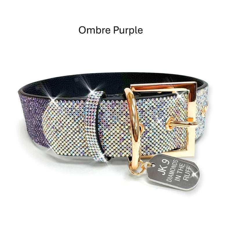 Diamonds in the Ruff Dog Collar - Small