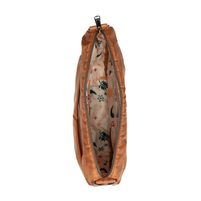 Lug Scuffle Pleated Crossbody Bag