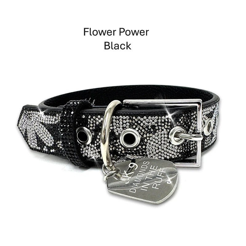 Diamonds in the Ruff Dog Collars - Medium
