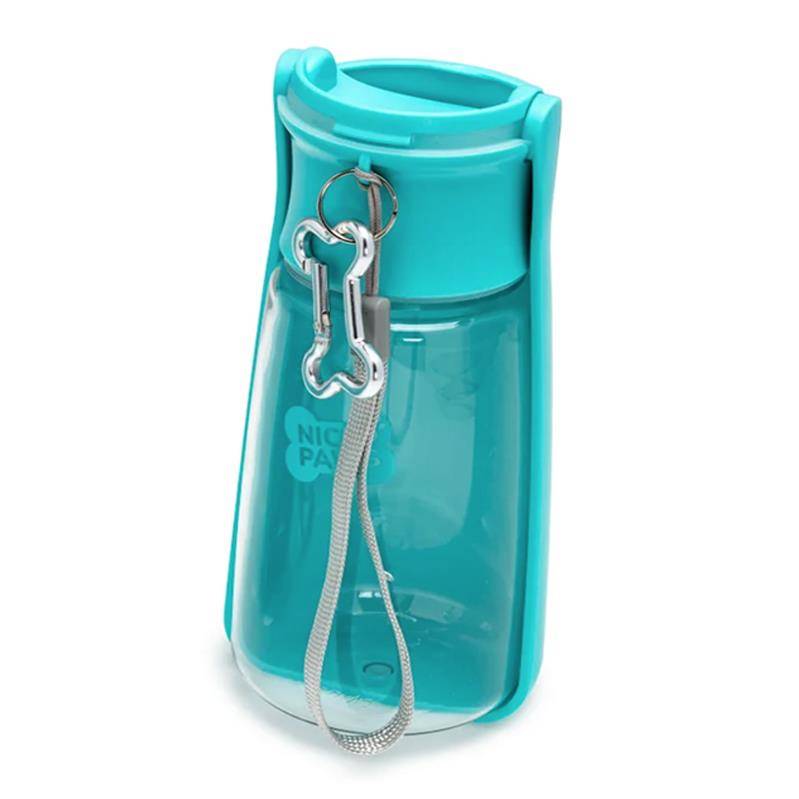 Nice Paws Pet Foldable Water Bottle with Strap 550ml
