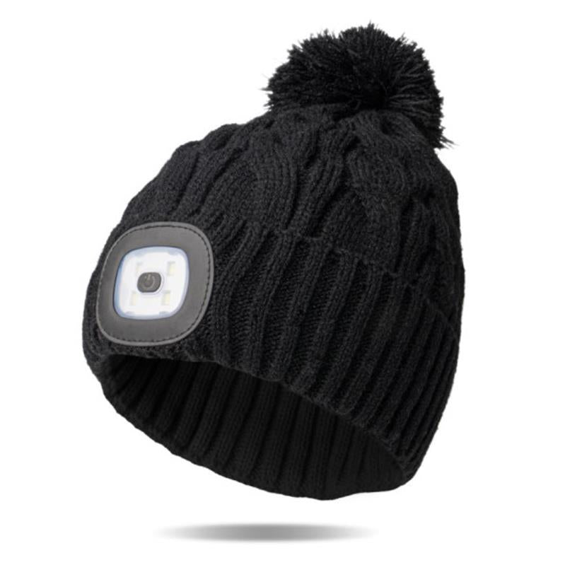 Night Scout Rechargeable LED PomPom Hat Coconut Creek Gift Shop
