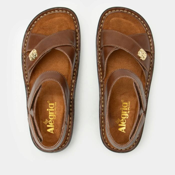 Alegria Kelsi Marrone Backstrap Sandal