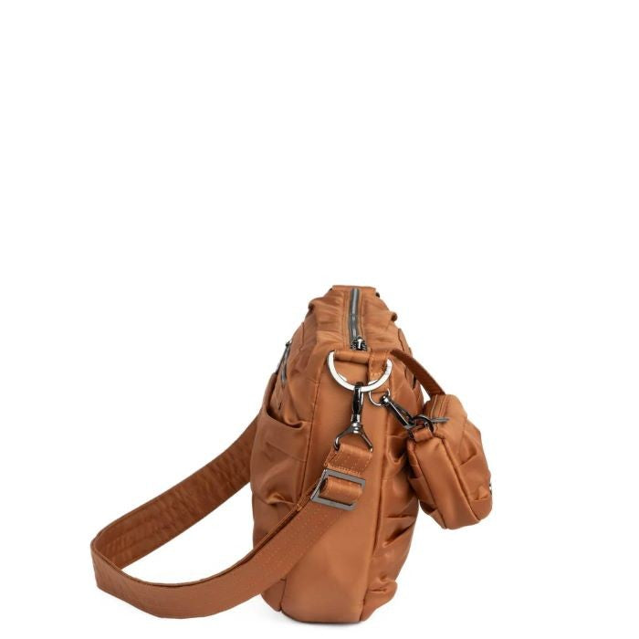 Lug Scuffle Pleated Crossbody Bag