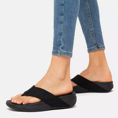 FitFlop Surfa Toe-Post All Black