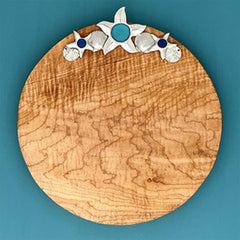 Basic Spirit Shells with Seaglass Round Board