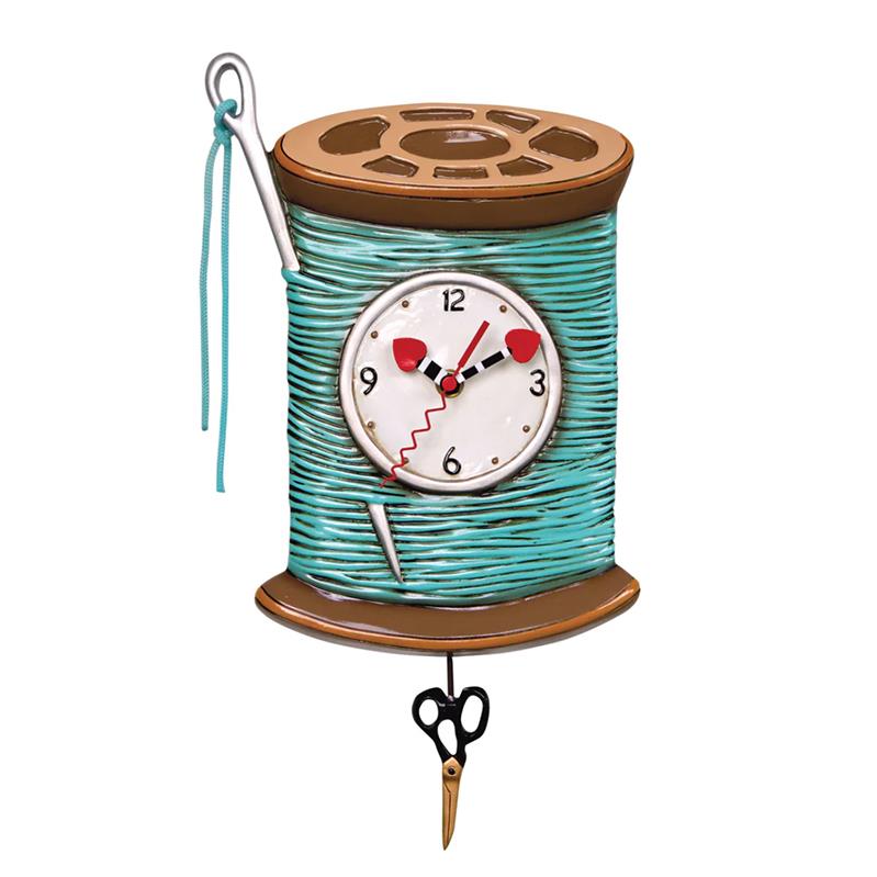 Allen Designs Needle & Thread Clock