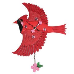 Allen Designs Cardinal's Song Clock