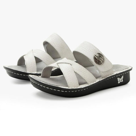 Alegria Victoriah Basketry White Sandal