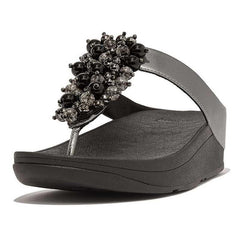 FitFlop Fino Bauble-Bead in Pewter Black