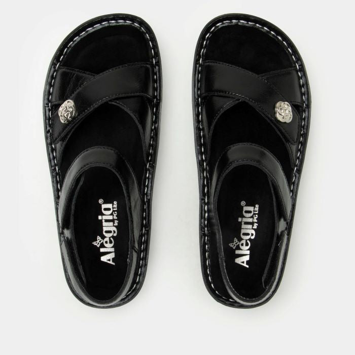 Alegria Kelsi Black Sapphire Sandal with Backstrap