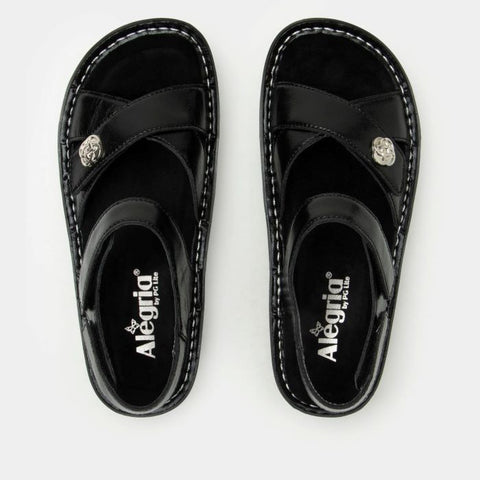 Alegria Kelsi Black Sapphire Sandal with Backstrap
