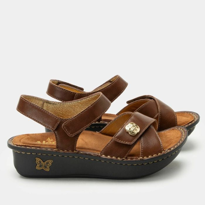 Alegria Kelsi Marrone Backstrap Sandal