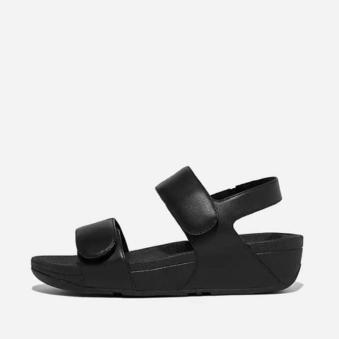 FitFlop Lulu Adjustable Backstrap Black Leather