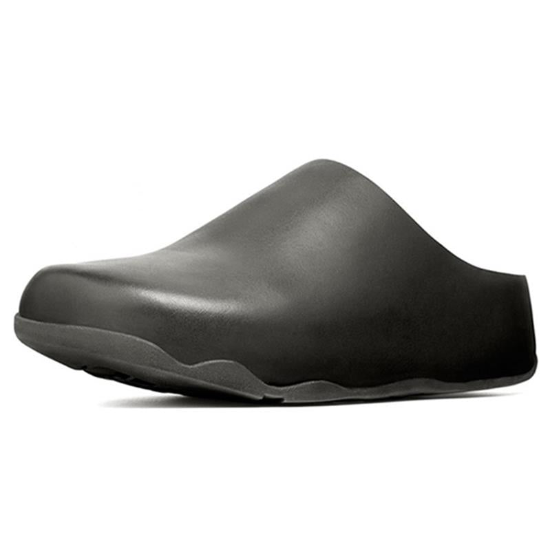 FitFlop Shuv Leather Black Clog Coconut Creek Gift Shop