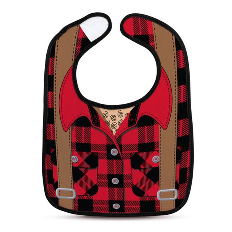 Fred Dressed To Spill Bib & Teether Set - Lumberjack