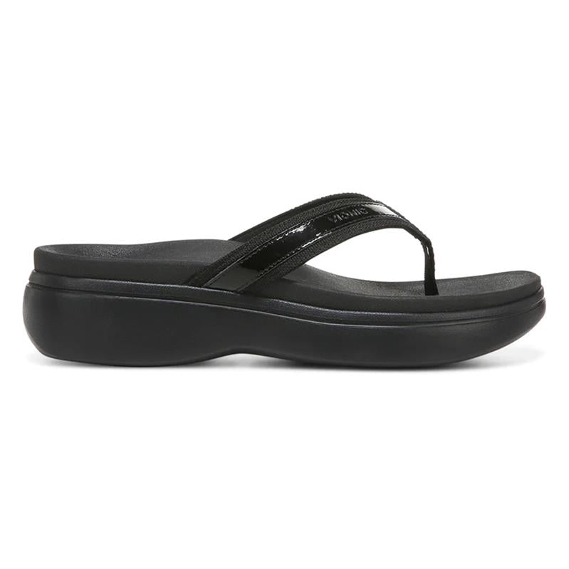 Vionic High Tide II Platform Sandal in Black