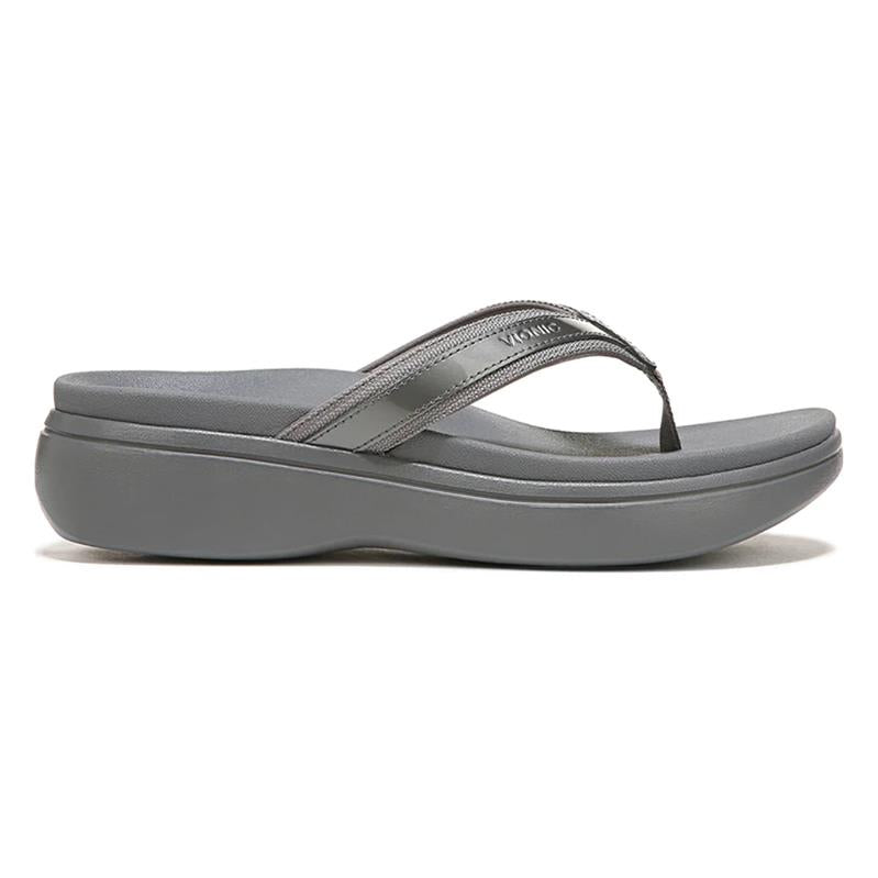 Vionic High Tide II Platform Sandal in Pewter