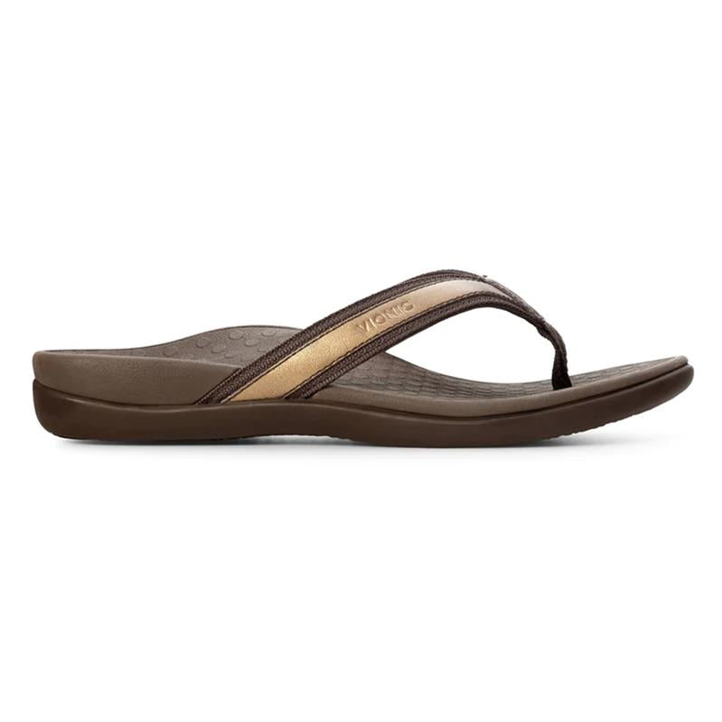 Vionic Tide II Toe Post Sandal in Bronze