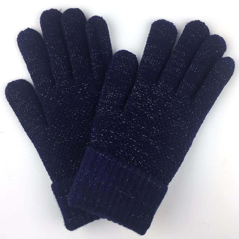 Britt’s "Shimmer & Chic" Lurex Stretch Knit Gloves