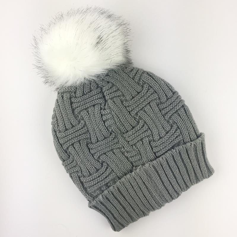 Britt's Plush Lined Knit Hat with Pom