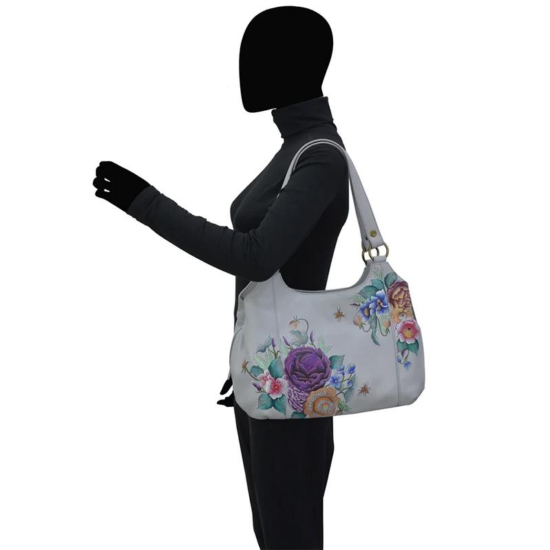 Anuschka Triple Compartment Large Satchel - 652