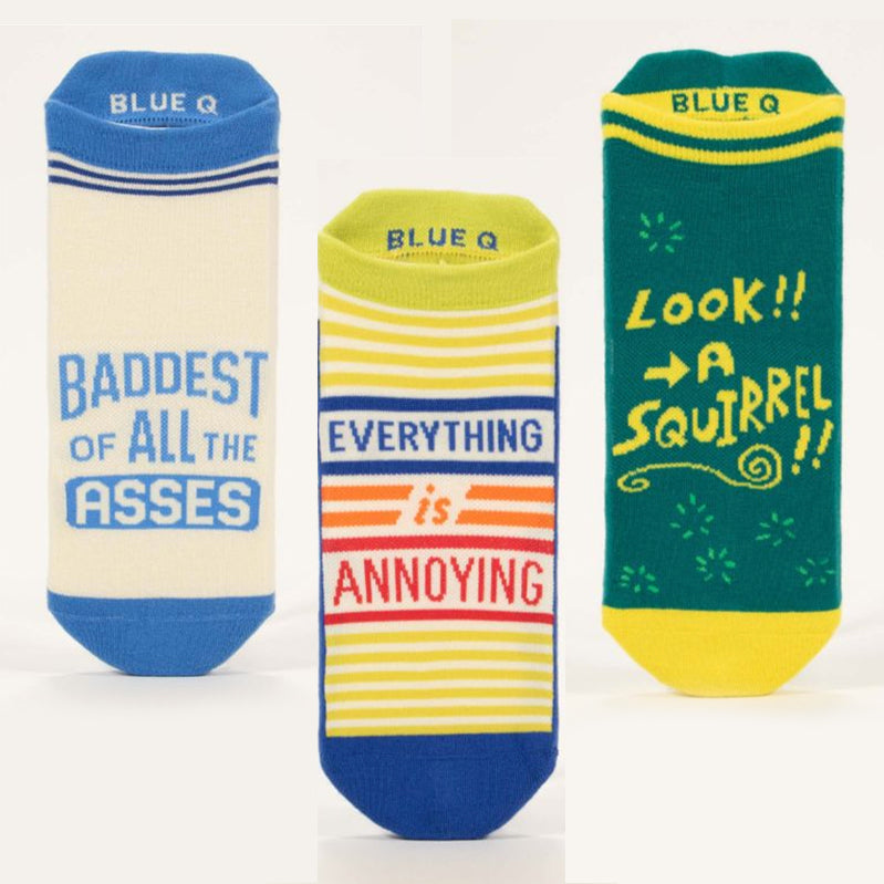 Blue Q Sneaker Socks