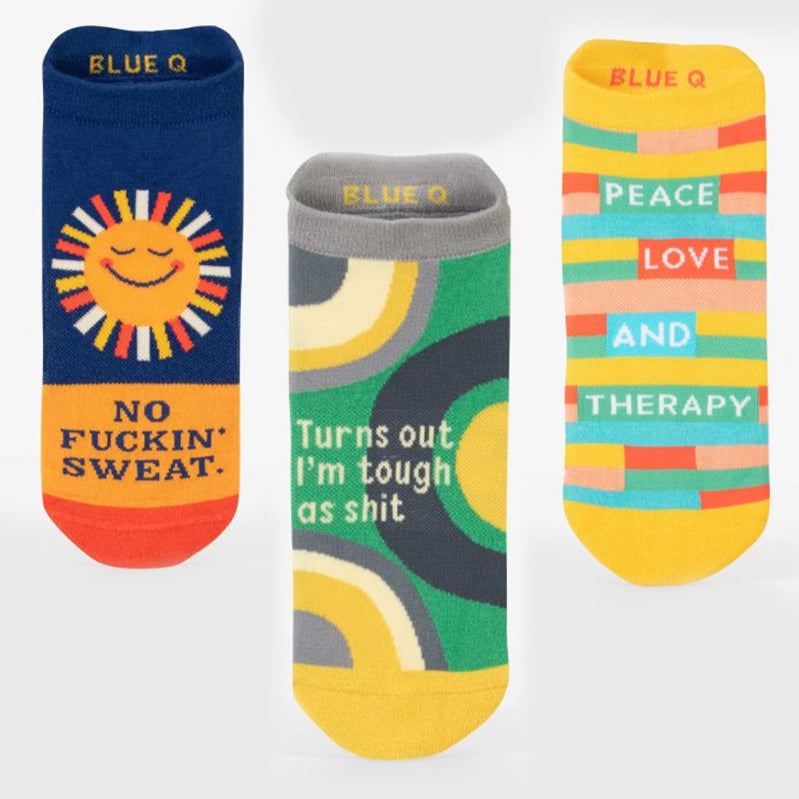 Blue Q Sneaker Socks