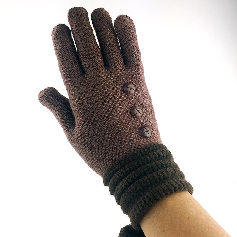 Britt's Knits Ultra-Soft Button Gloves