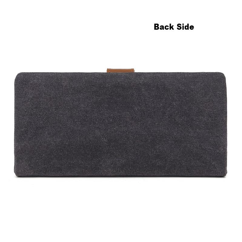 DaVan Waxed Canvas Long Wallet W3009