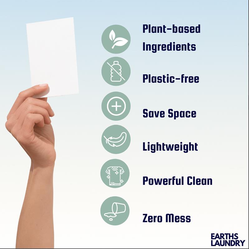 Earths Laundry Eco-friendly Laundry Detergent Sheets