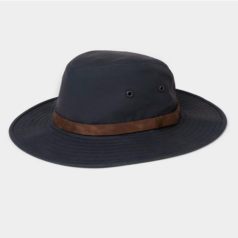 Tilley Waxed Rugged Fedora in Navy now 25% OFF