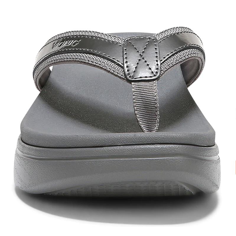 Vionic High Tide II Platform Sandal in Pewter