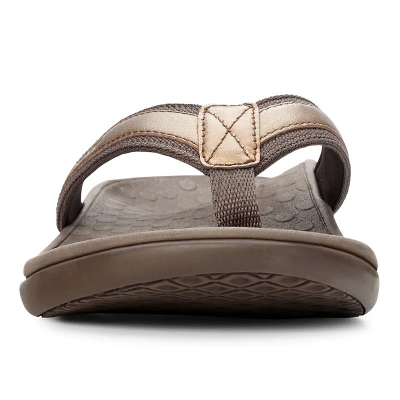 Vionic Tide II Toe Post Sandal in Bronze