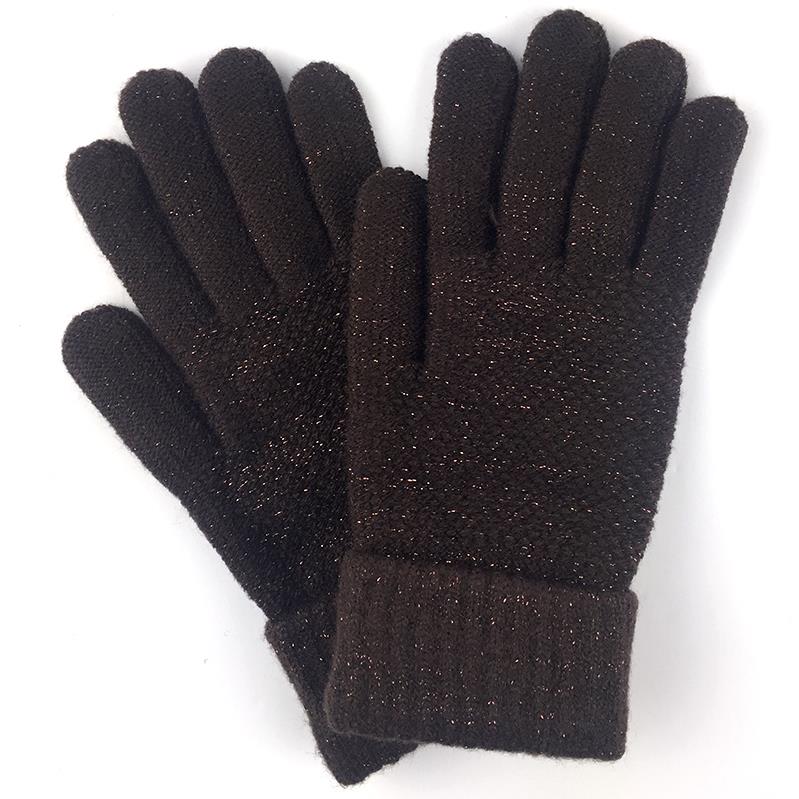 Britt’s "Shimmer & Chic" Lurex Stretch Knit Gloves