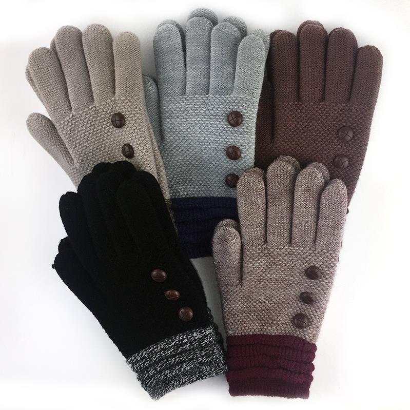 Britt's Knits Ultra-Soft Button Gloves