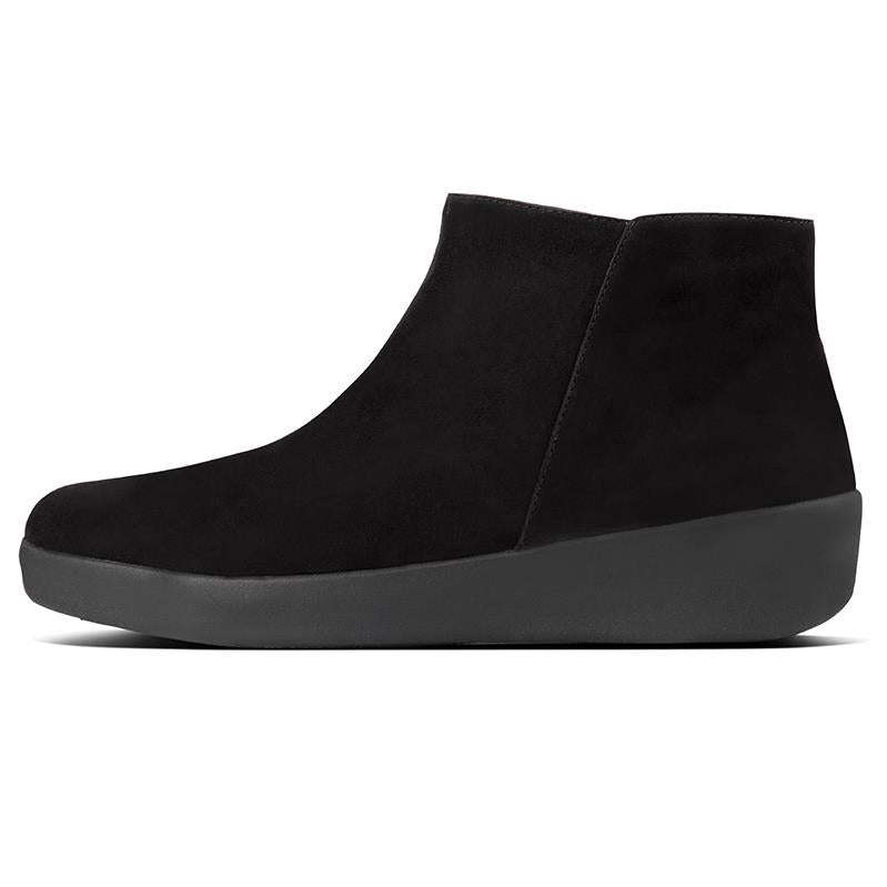 FitFlop Sumi Suede Ankle Boots - Black