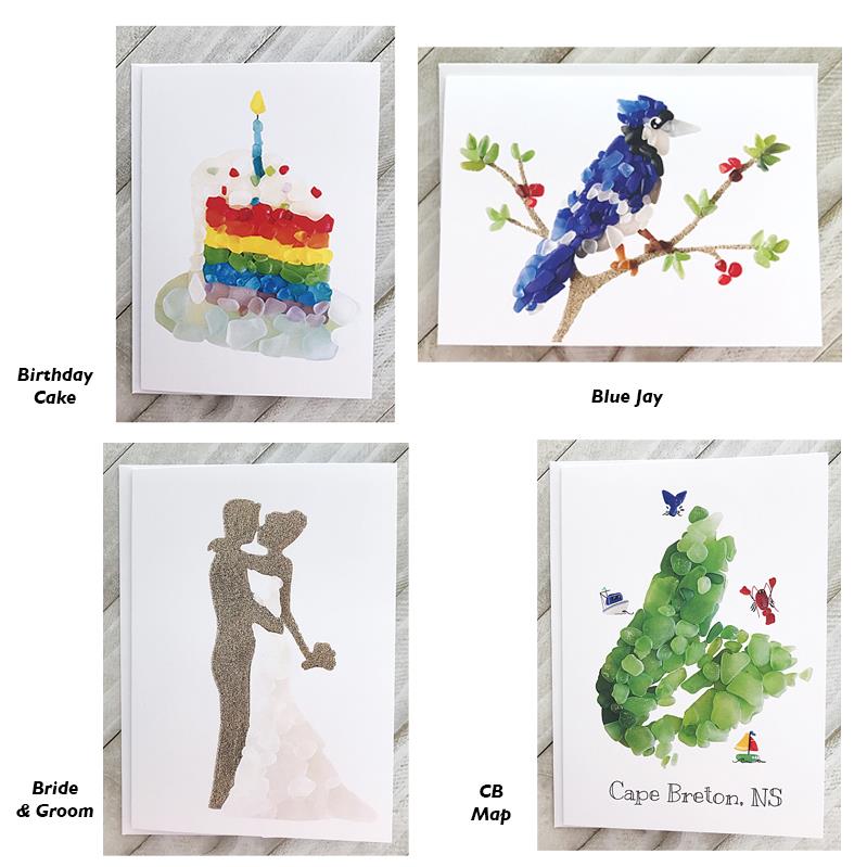 Brin D'Ocean Seaglass Art Greeting Cards