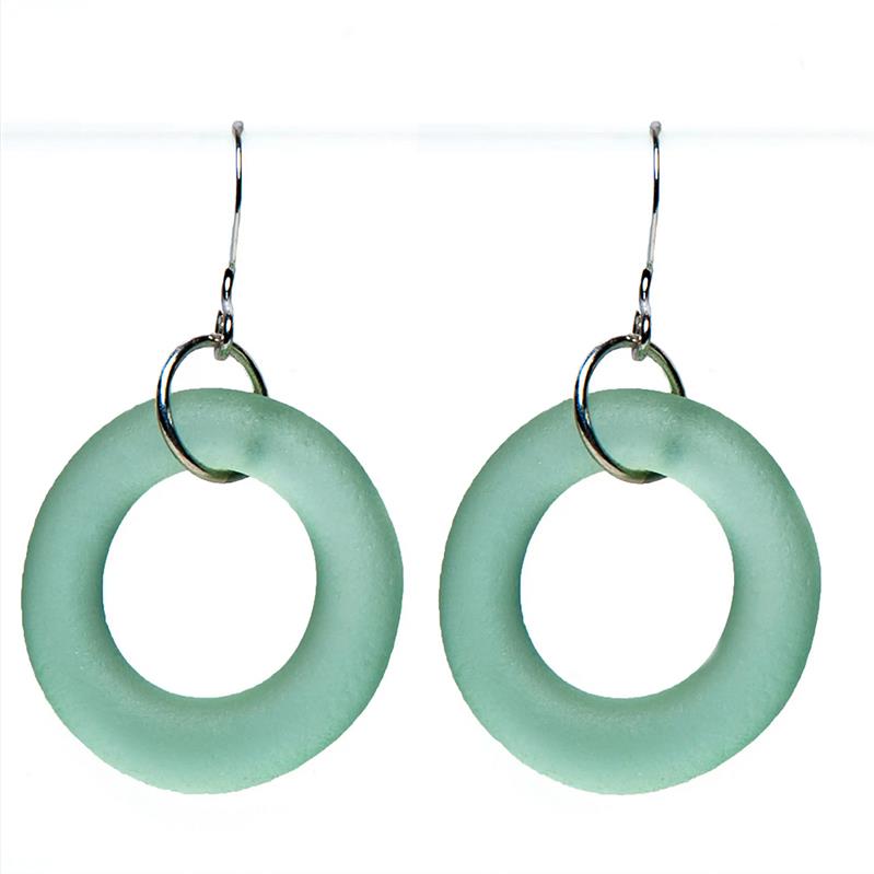 Recycled Bottle Seaglass Earrings